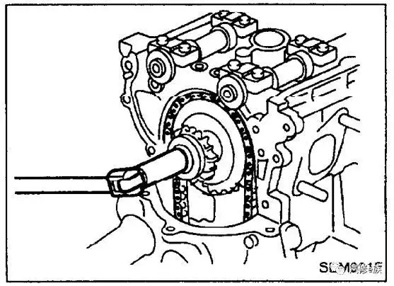 日产帕拉丁发动机ka24de正时链条拆装教程