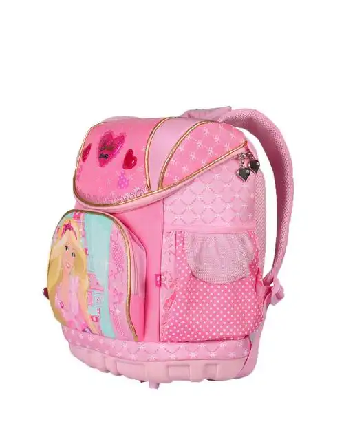 芭比女童粉红魔力甜心超轻书包