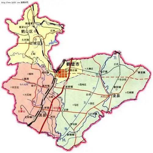 鹤壁市不属于周口,它和周囗是平级市.属于河南省省辖地级市.