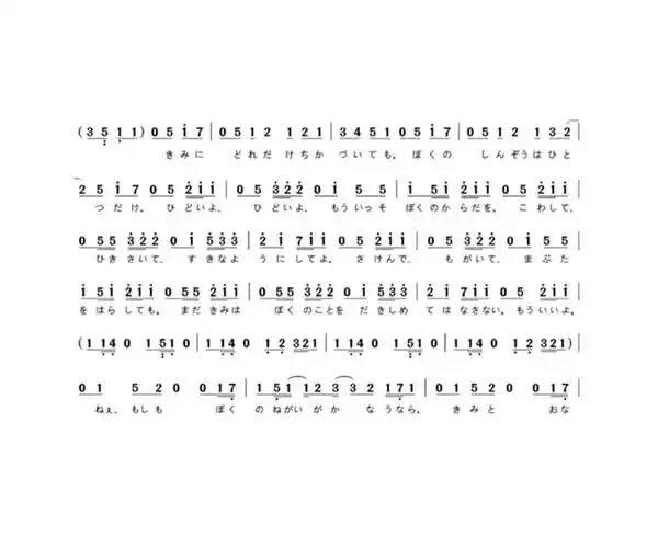 心做し简谱乐谱