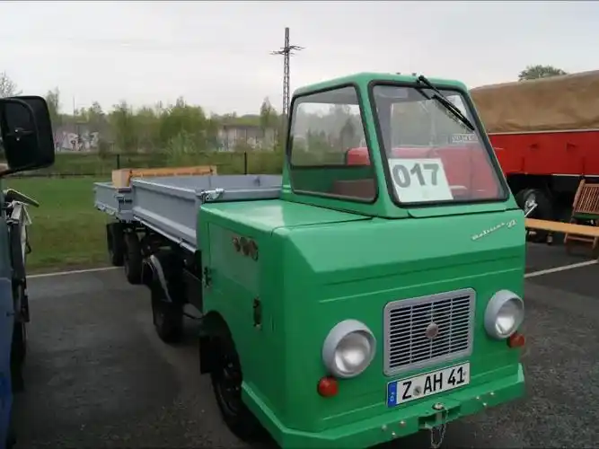 东德ifa multicar m22型老式农用卡车牵引全挂车_哔哩哔哩 (゜-゜)つ