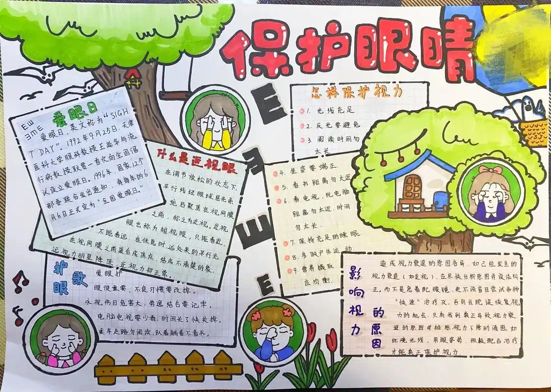 爱眼护眼手抄报