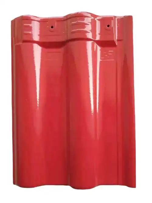 艺玛琉璃瓦厂 30×40别墅洋房工程工地釉面孔雀蓝全瓷屋面