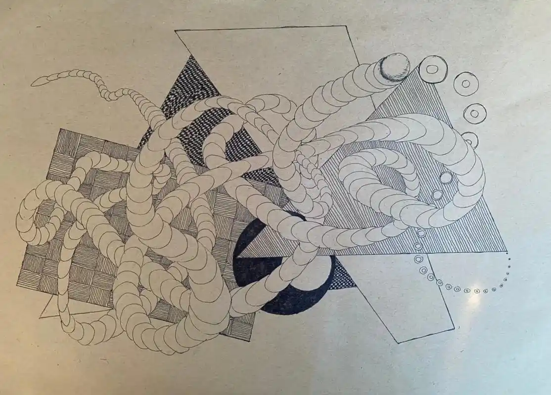 沉浸式手绘,不知不觉就画满了一张纸,也画满了自在.意外发现繁 - 抖音