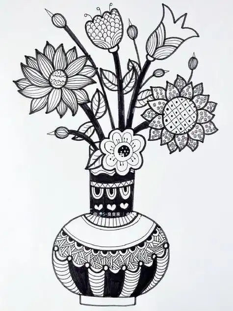 花瓶怎么画花瓶怎么画好看又简单