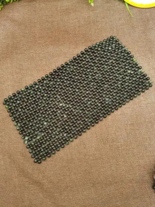 枕巾玉石纯天然药王石枕巾颈椎墨绿健康正品全国枕巾