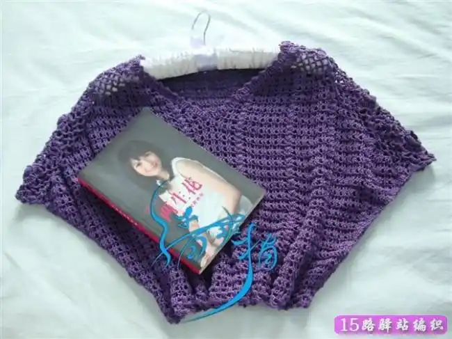 时尚靓丽蝙蝠衫的钩法详细图解