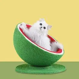 剑麻磨爪器玩具用品猫抓盆不掉屑耐磨立式猫抓球大号猫咪猫抓板窝