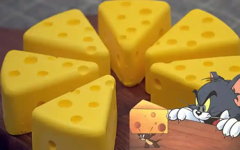 制作《猫和老鼠》汤姆和杰里疯抢的同款奶酪蛋糕!