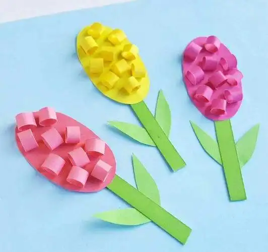 镂空剪纸绘春天剪贴画纸贴画剪纸亲子创意手工春天的花朵幼儿情商教育