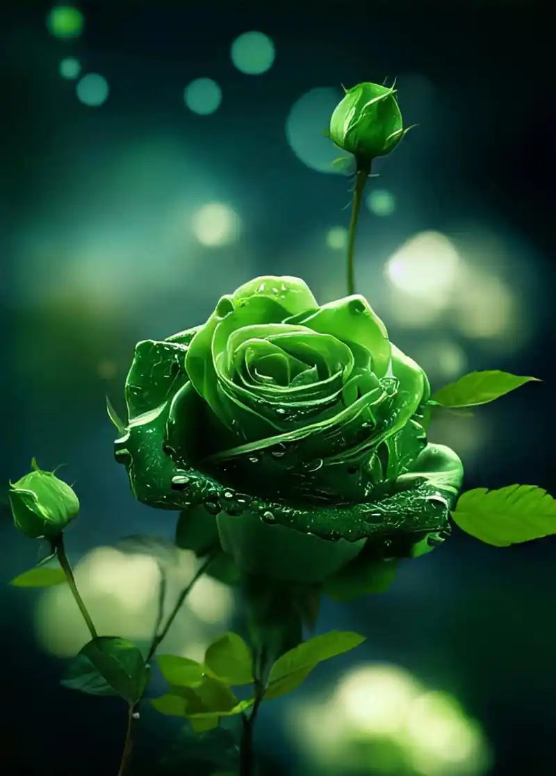 绿色的玫瑰