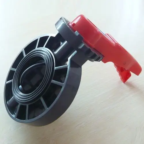 厂家出售pvc蝶阀 法兰式阀门规格多样pvc蝶阀量大从优