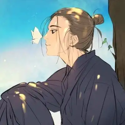 唯美古风淡雅男子头像图片