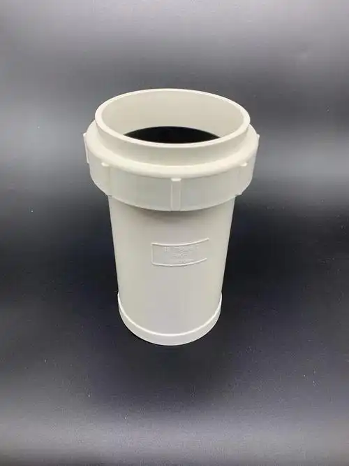 pvc加长伸缩节 国标加厚排水管件 螺纹伸缩活接110伸缩节大口径