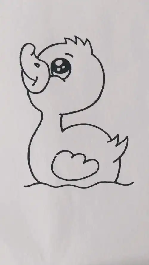 画鸭子简笔画