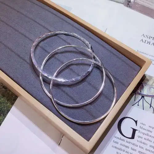 正生银饰新款足银三环手镯三生三世情缘女友表白手镯