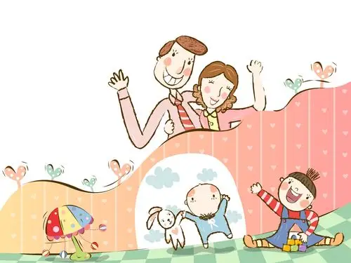 可爱幸福的家庭图片