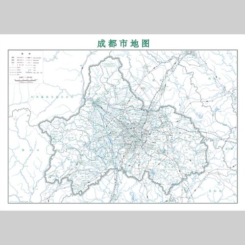 成都市地图矢量电子版设计素材文件