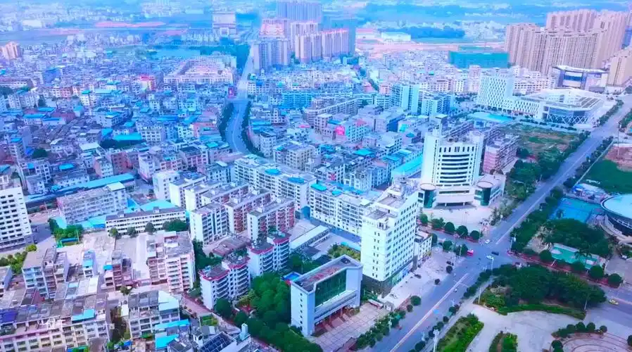 航拍广西南宁宾阳县一个正在腾飞的大县