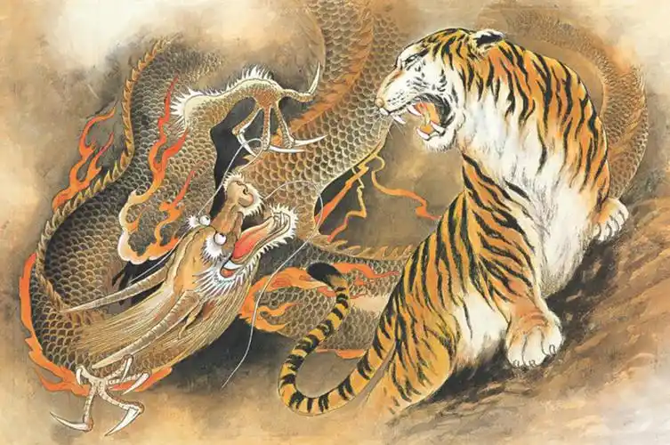 其实,民间还有"青龙抬头高万丈,恐怕白虎又抬头",还有"白虎压青龙,代