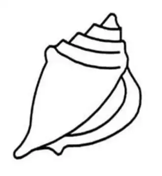 田螺简笔画步骤图