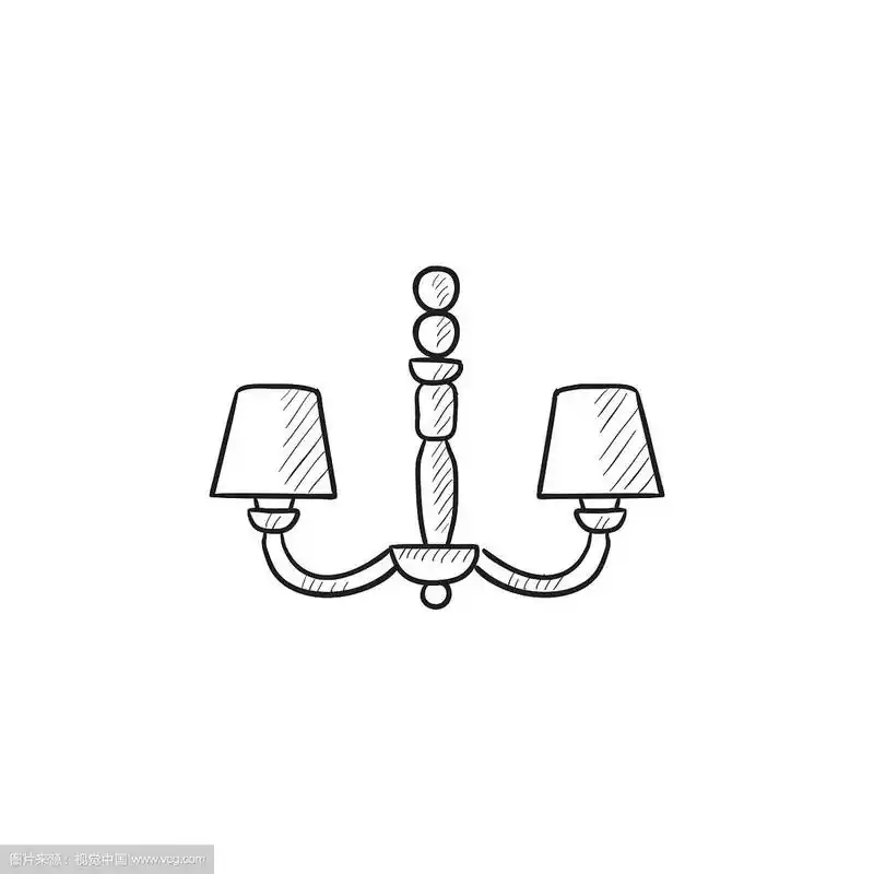 吊灯草图图标