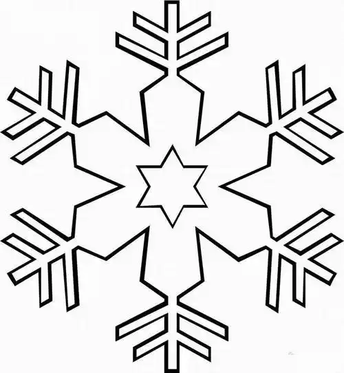 雪花的简笔画 雪花的简笔画简单