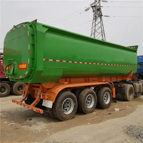 山东恩信天鸿畅达新科罐式自卸挂车,罐式后翻自卸半挂车厂家带户直销