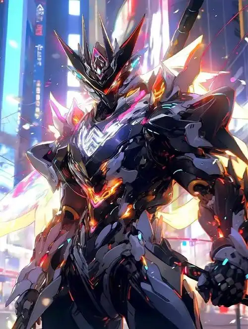 机甲的外形颇具科技感和现代感,人们只需一眼便会被其深邃且炫酷的