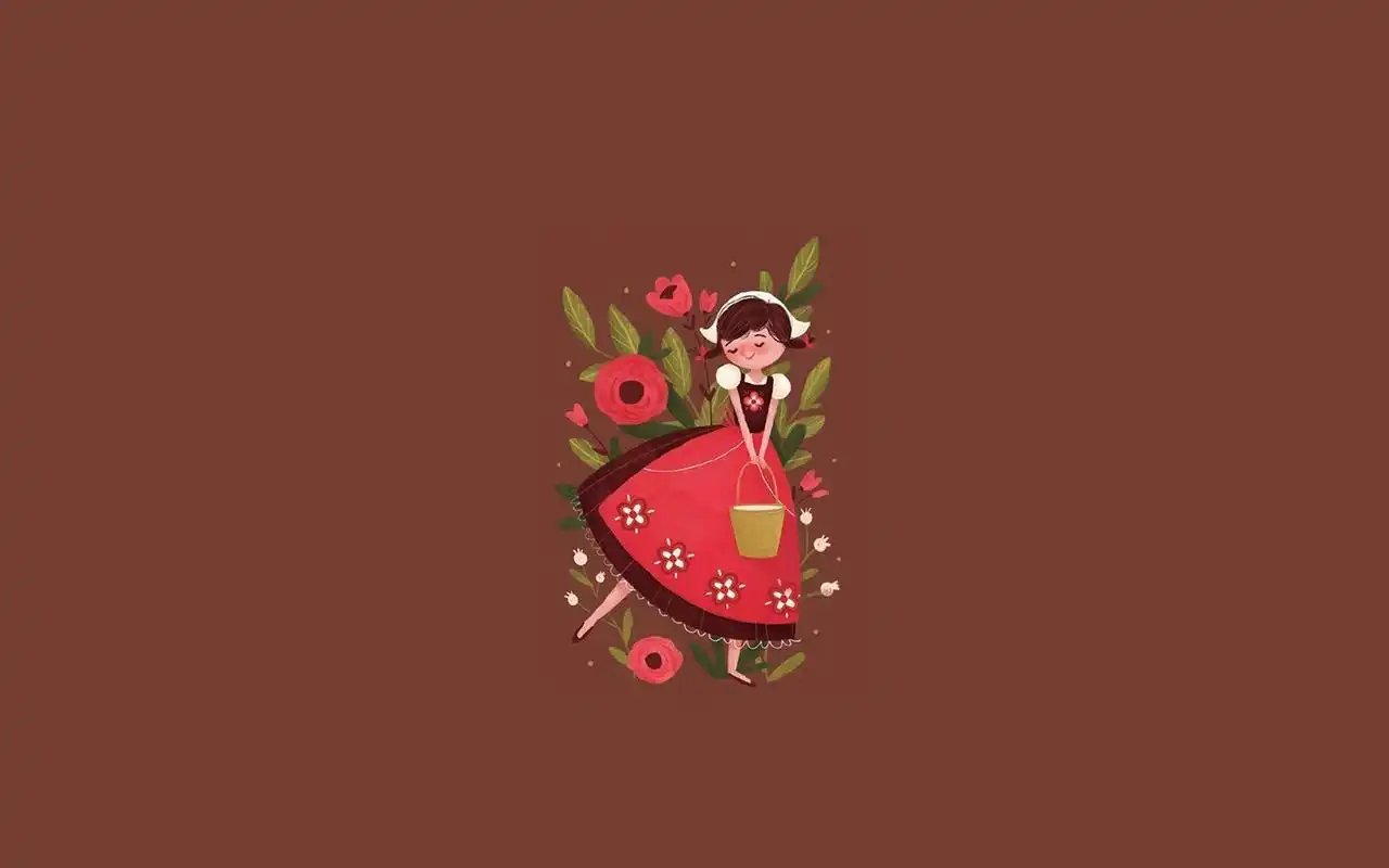 简易小插画唯美高清桌面壁纸