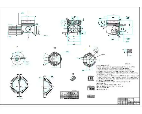 6110柴油机活塞零件图