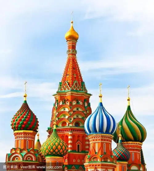 莫斯科最著名的地方,圣巴西尔大教堂,俄罗斯