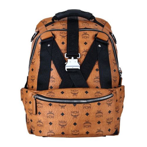 【包税】mcm 女士涂层帆布双肩包背包女包 muk9sjv20co