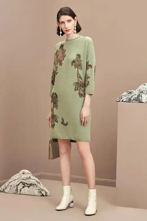 恩佐| 印花女长裙(五卖)