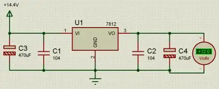 展开全部 这个很简单,用一片7812即可. 电路如下: 向左转  向右转