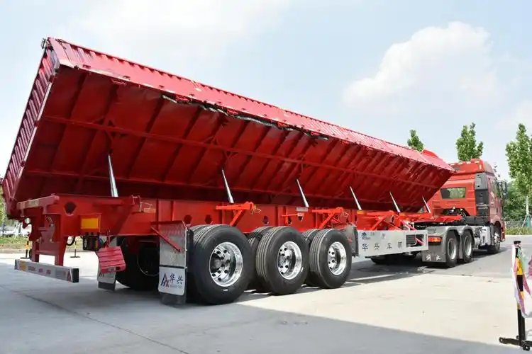 8吨行业最轻,华兴侧翻自卸半挂车安全性如何?