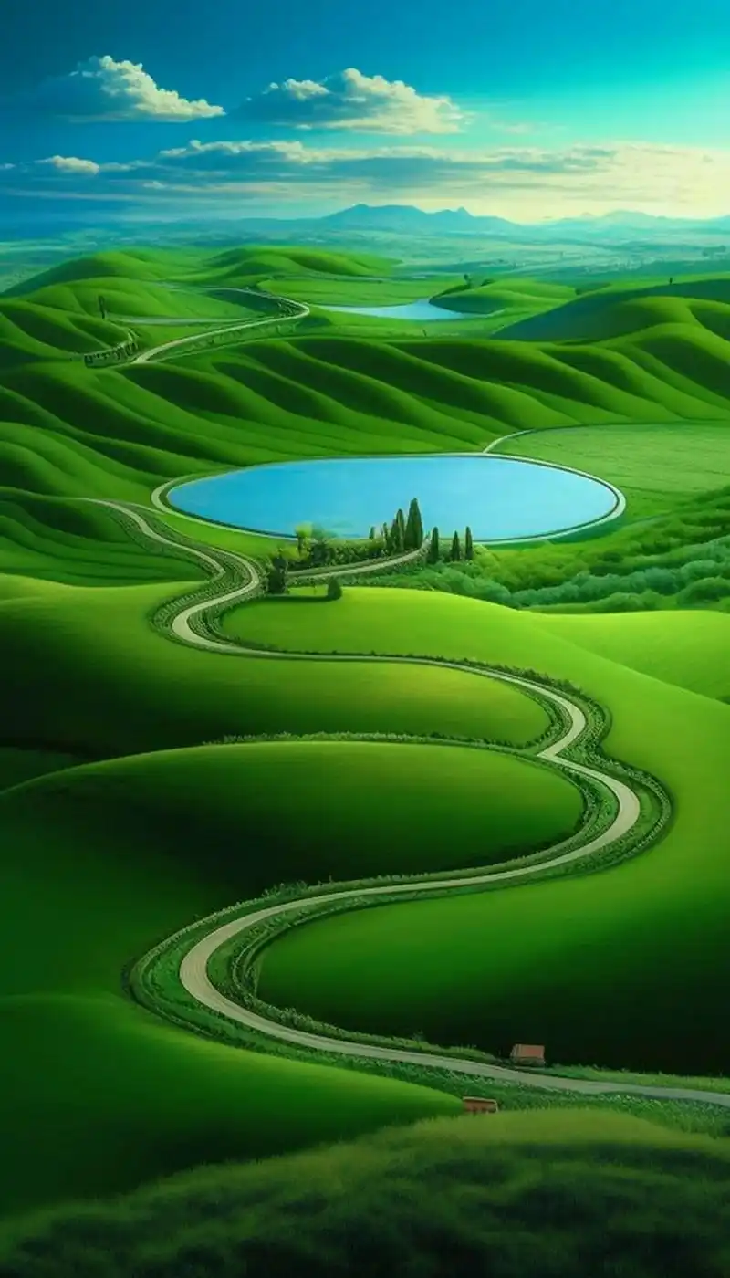 远望这一望无际碧绿的草原,能感受到.自然的勃勃生机,体会到自 - 抖音