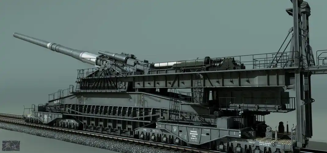 古斯塔夫列车炮 gustaf train gun