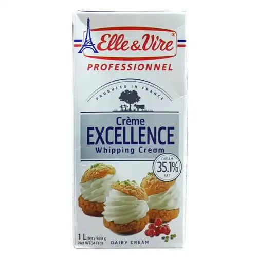 放心好店爱乐薇铁塔淡奶油1l动物性鲜奶油