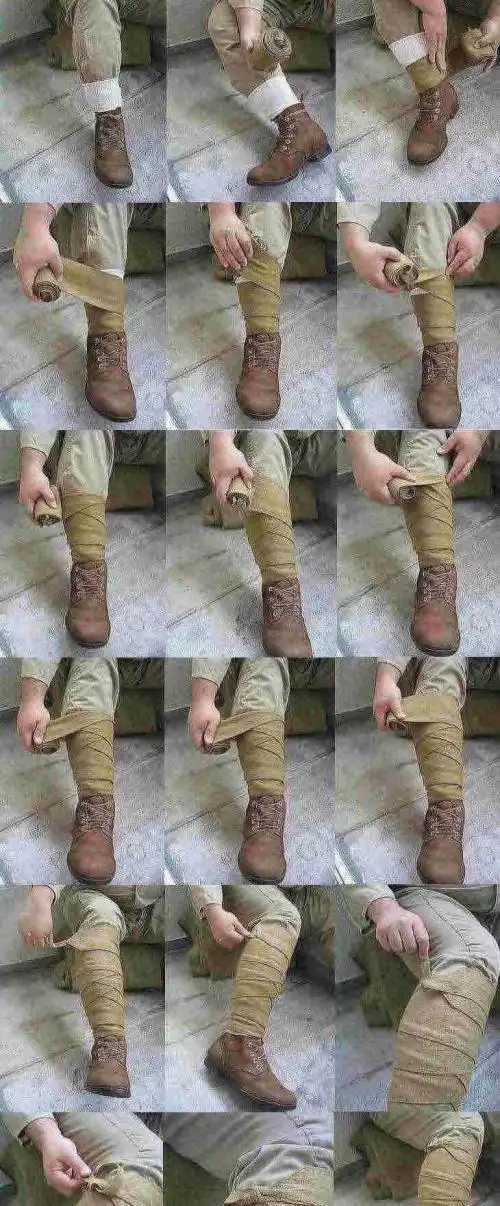 近代打仗时,小腿上缠的绑腿有什么用?为什么现代军人不绑腿了?