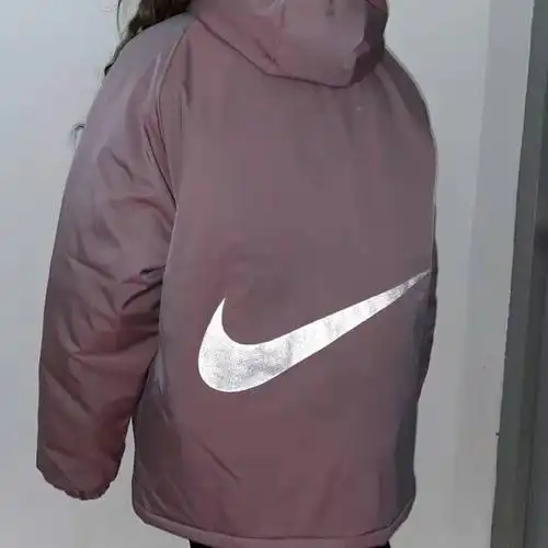 爆款19snike耐克渐变亮面反光情侣棉服最新科