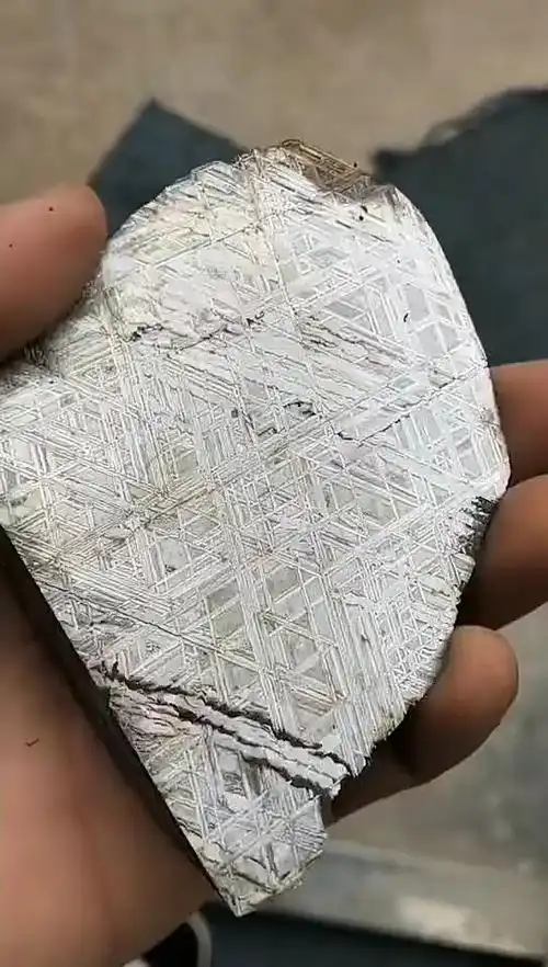 我家宠物成精了#铁陨石精品,经过酸洗.