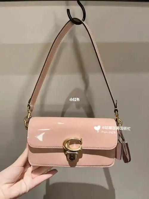 尺寸20*11cm找我9315约#coach  #法棍包  #少女心粉色包包  #只售