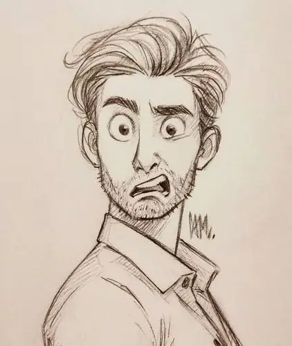 他笔下的速写表情夸张又丰富,非常适合临摹!