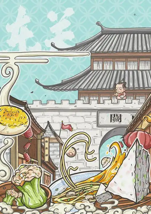 鉴淮扬·续|插画|创作习作|蒜香奥利奥 - 原创作品 - 站酷 (zcool)