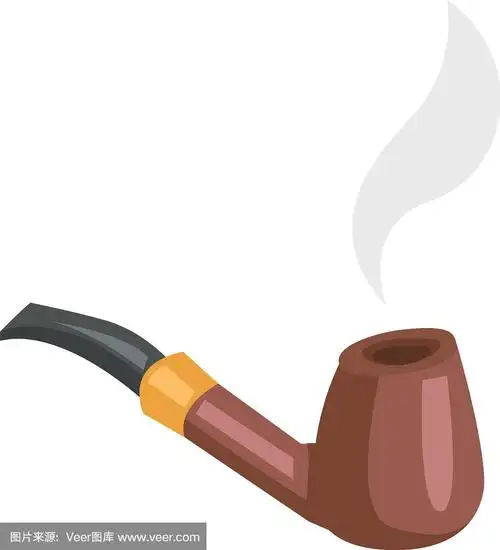 吸烟斗卡通