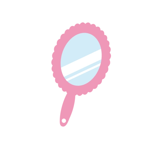 镜子女生公主镜整理容貌图片