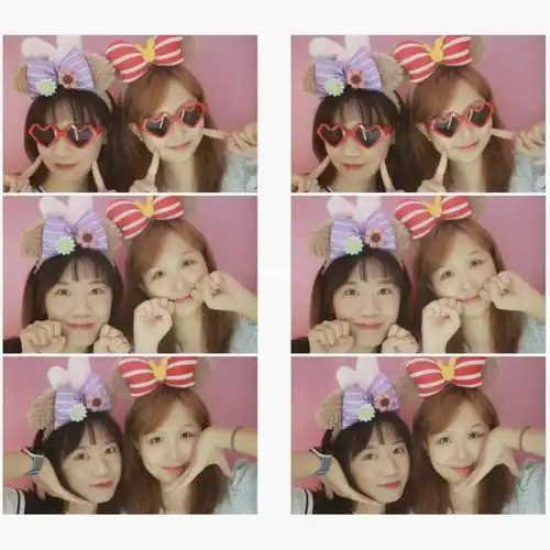 闺蜜大头贴拍照姿势拍立得照相馆in成都