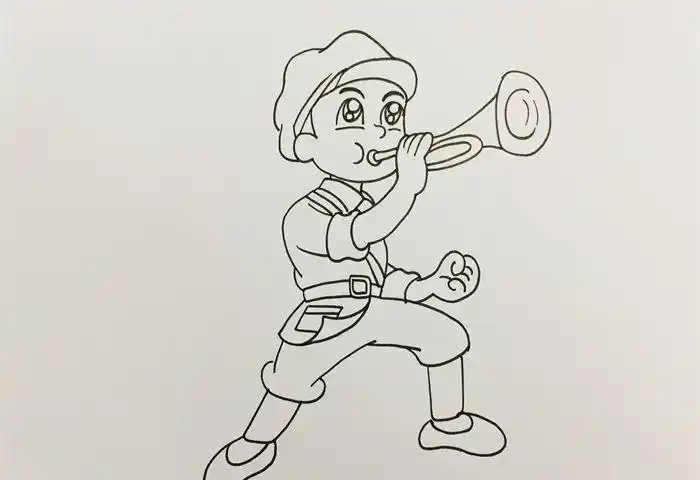 红色革命烈士简笔画