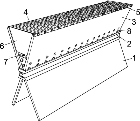 一种折叠式新型烧烤架制造技术